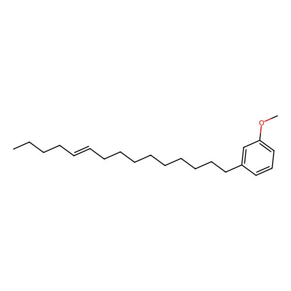 2D Structure of 1-methoxy-3-[(Z)-pentadec-10-enyl]benzene