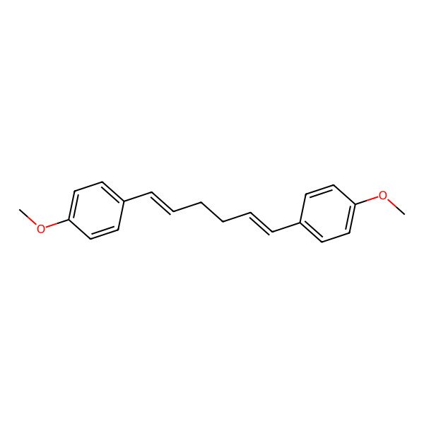 2D Structure of 1-Methoxy-4-[6-(4-methoxyphenyl)hexa-1,5-dienyl]benzene