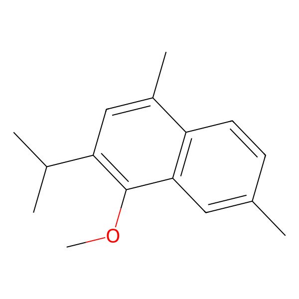 2D Structure of 1-Methoxy-4,7-dimethyl-2-propan-2-ylnaphthalene