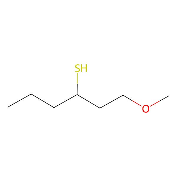 2D Structure of 1-Methoxyhexane-3-thiol