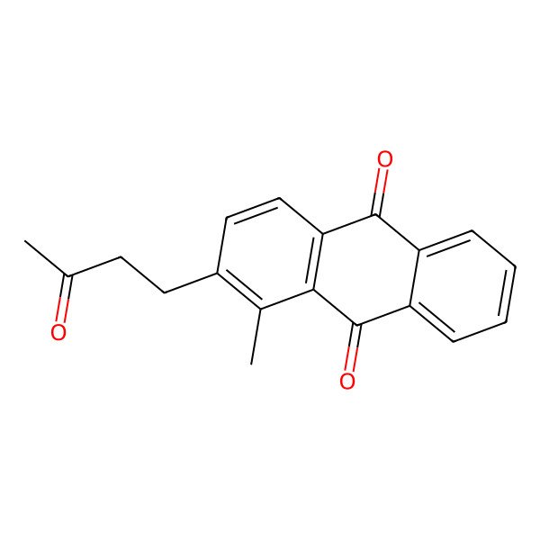 2D Structure of 1-Methyl-2-(3-oxobutyl)anthracene-9,10-dione 2D Structure of 1-Methyl-2-(3-oxobutyl)anthracene-9,10-dione