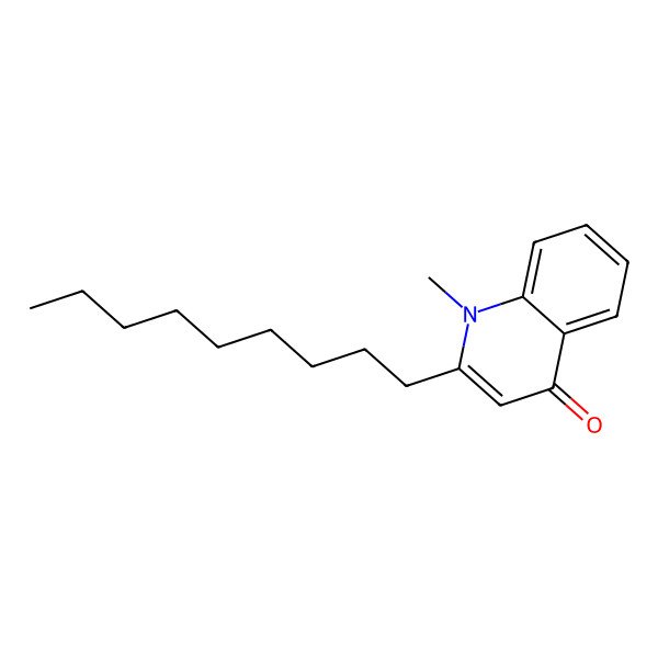 2D Structure of 1-Methyl-2-nonylquinolin-4(1H)-one