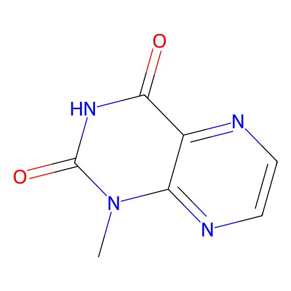 2D Structure of 1-Methyl-2,4(1H,3H)-pteridinedione