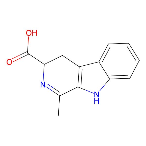 2D Structure of 1-Methyl-3,4-dihydro-beta-carboline-3-carboxylic acid
