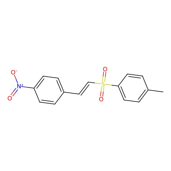 2D Structure of 1-Methyl-4-[2-(4-nitrophenyl)ethenylsulfonyl]benzene