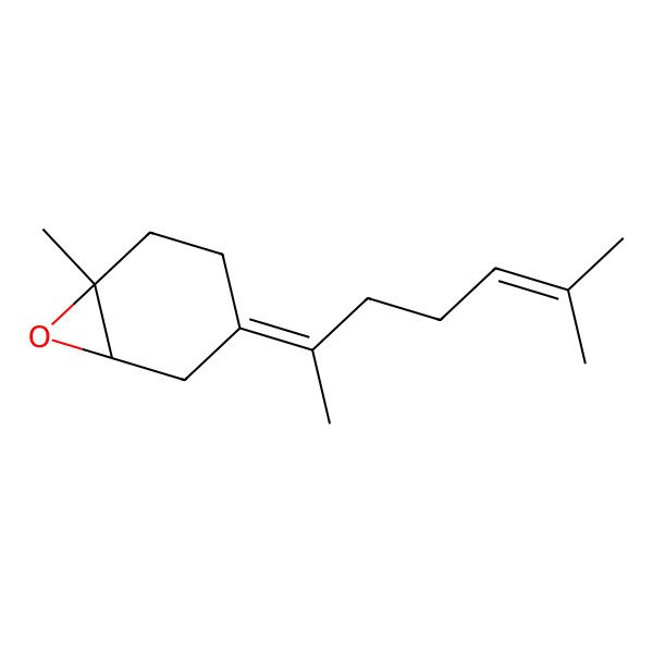 2D Structure of 1-Methyl-4-(6-methylhept-5-en-2-ylidene)-7-oxabicyclo[4.1.0]heptane