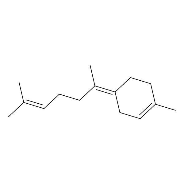 2D Structure of 1-Methyl-4-(6-methylhept-5-en-2-ylidene)cyclohex-1-ene