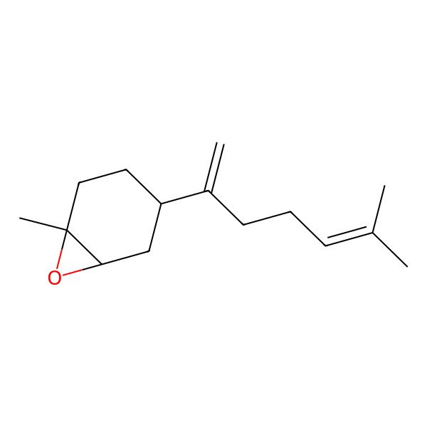 2D Structure of 1-Methyl-4-(6-methylhepta-1,5-dien-2-yl)-7-oxabicyclo[4.1.0]heptane