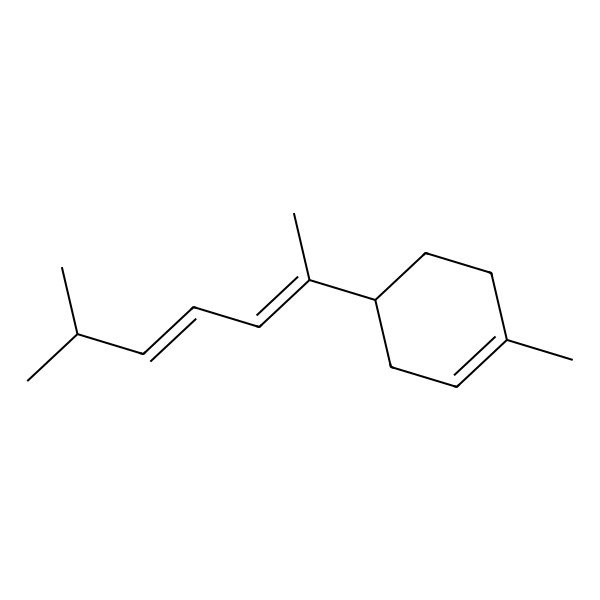 2D Structure of 1-Methyl-4-(6-methylhepta-2,4-dien-2-yl)cyclohexene