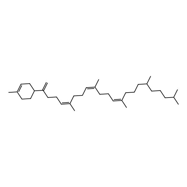 2D Structure of 1-Methyl-4-(6,10,14,18,22-pentamethyltricosa-1,5,9,13-tetraen-2-yl)cyclohexene