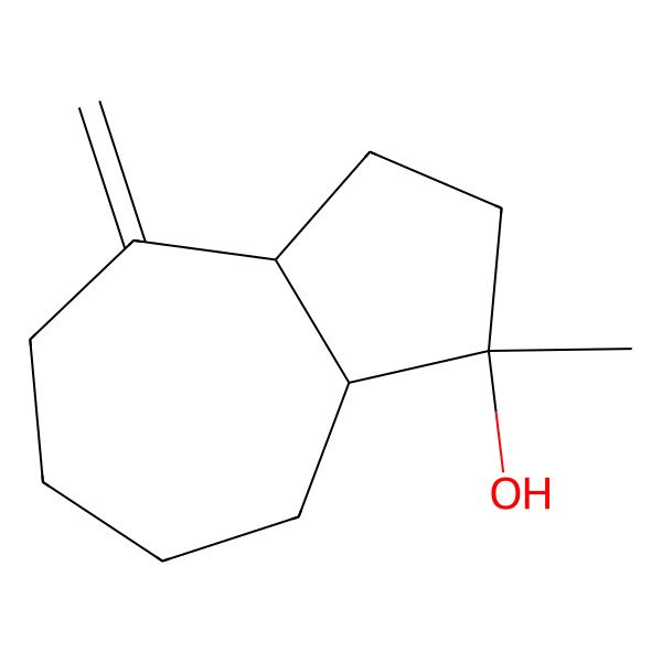 2D Structure of 1-Methyl-4-methylidene-2,3,3a,5,6,7,8,8a-octahydroazulen-1-ol 2D Structure of 1-Methyl-4-methylidene-2,3,3a,5,6,7,8,8a-octahydroazulen-1-ol