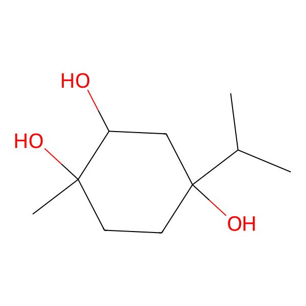 2D Structure of 1-Methyl-4-propan-2-ylcyclohexane-1,2,4-triol