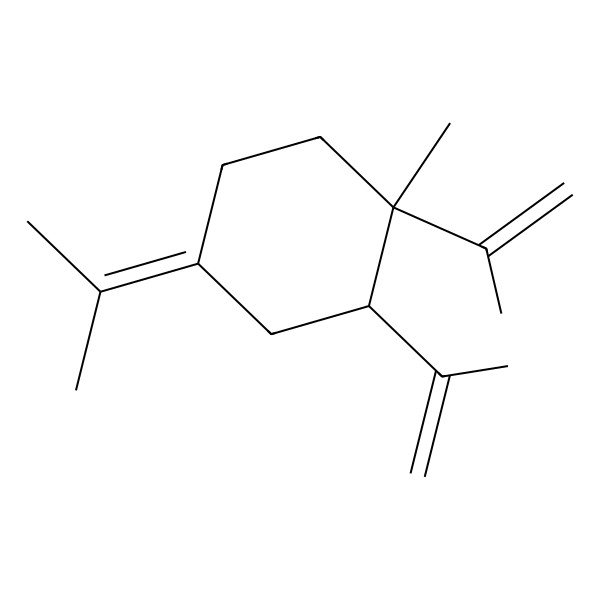 2D Structure of 1-Methyl-4-propan-2-ylidene-1,2-bis(prop-1-en-2-yl)cyclohexane