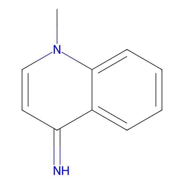 2D Structure of 1-Methyl-4(1H)-quinolinimine