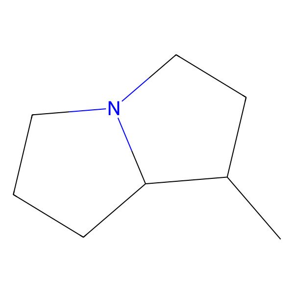 2D Structure of 1-Methylhexahydro-1H-pyrrolizine