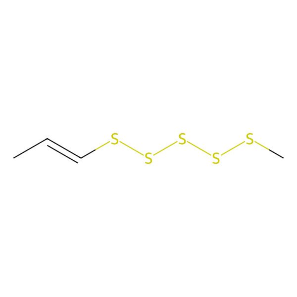 2D Structure of 1-(Methylpentasulfanyl)prop-1-ene
