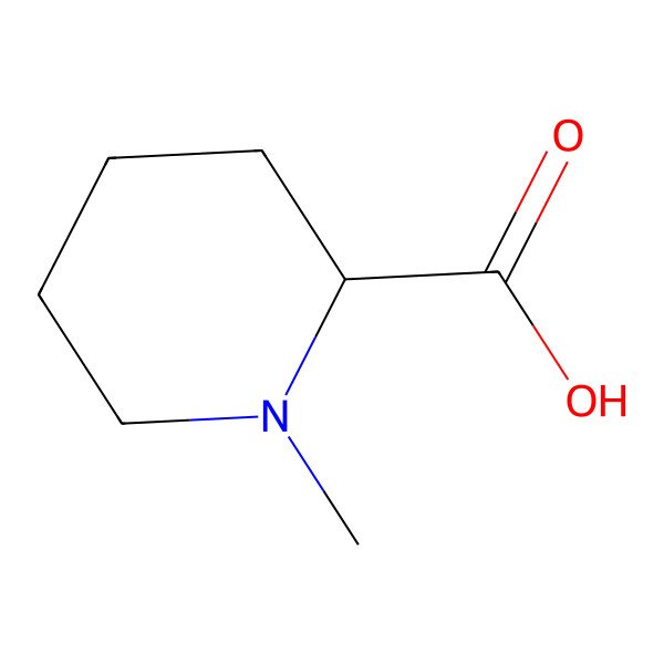 2D Structure of 1-Methylpiperidine-2-carboxylic acid