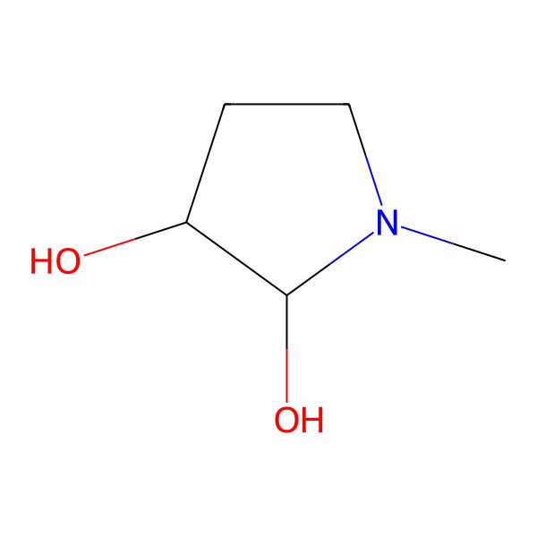 2D Structure of 1-Methylpyrrolidine-2,3-diol