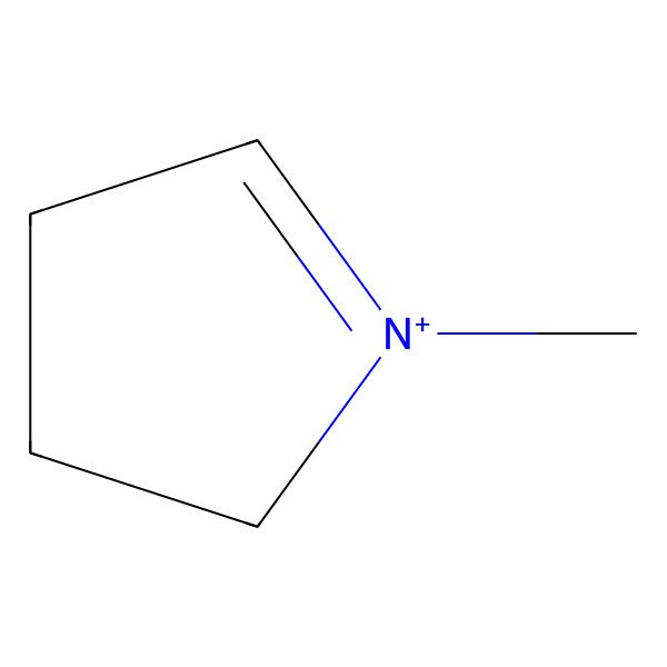 2D Structure of 1-Methylpyrrolinium