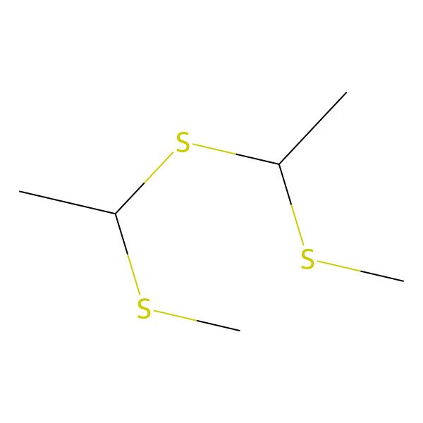 2D Structure of 1-Methylsulfanyl-1-(1-methylsulfanylethylsulfanyl)ethane