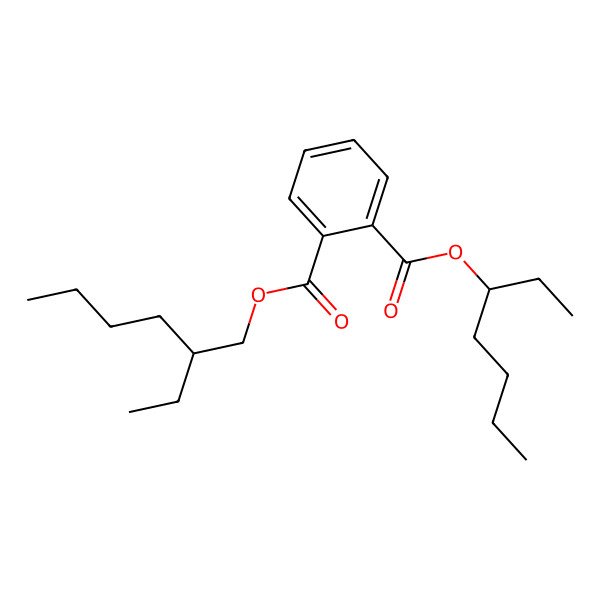 2D Structure of 1-O-[(2S)-2-ethylhexyl] 2-O-[(3R)-heptan-3-yl] benzene-1,2-dicarboxylate