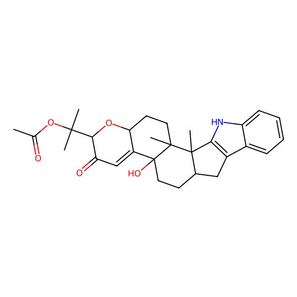 2D Structure of 1'-O-Acetylpaxilline
