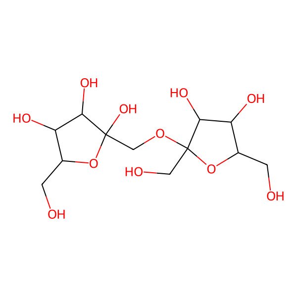 2D Structure of 1-O-beta-D-Fructo-furanosyl-D-fructose