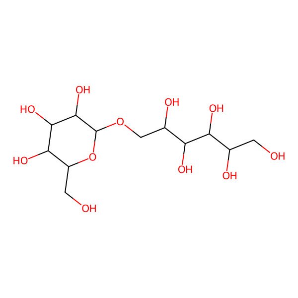 2D Structure of 1-O-beta-D-glucopyranosyl-D-mannitol