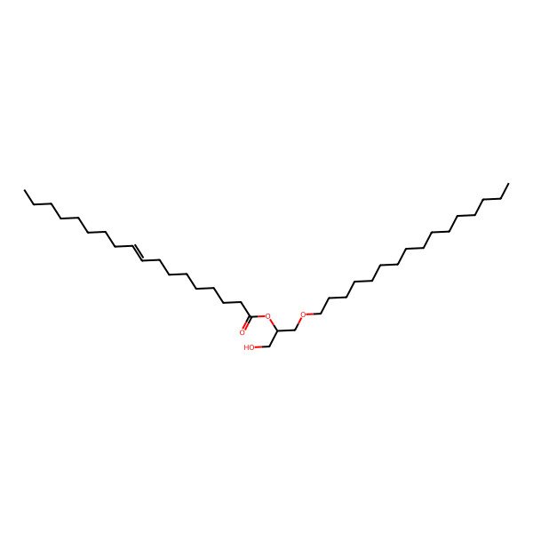 2D Structure of 1-O-hexadecyl-2-(9Z-octadecenoyl)-sn-glycerol