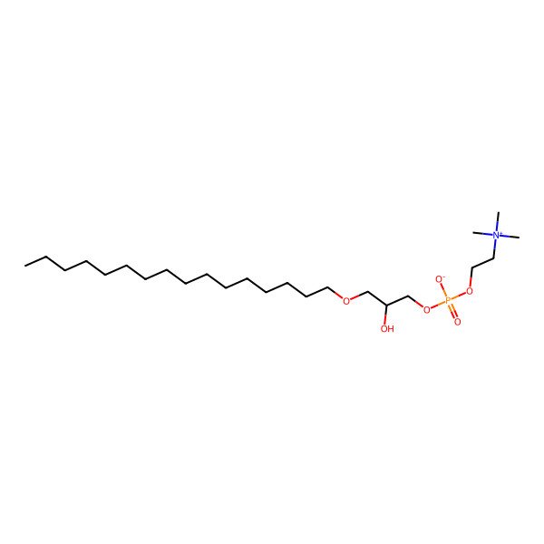 2D Structure of 1-O-Hexadecyl-sn-glycero-3-phosphocholine