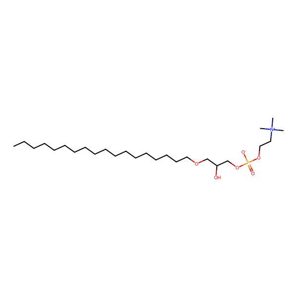 2D Structure of 1-O-Octadecyl-SN-glycero-3-phosphocholine