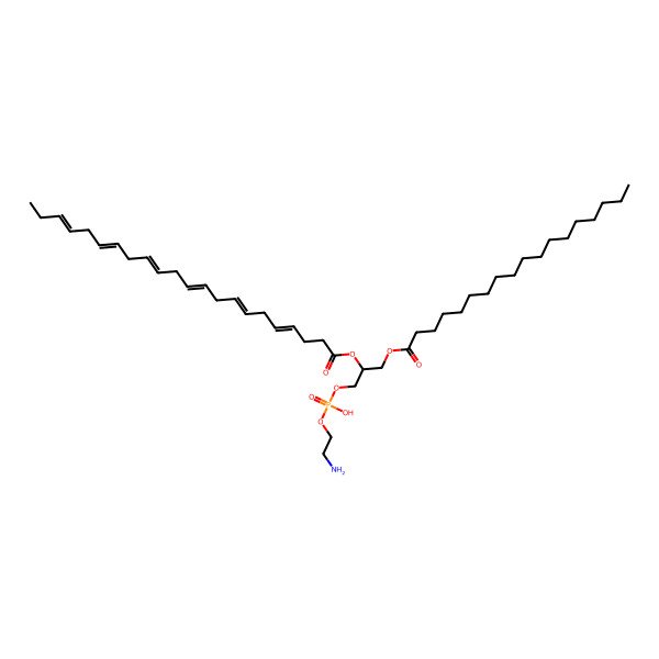 2D Structure of PE(18:0/22:6(4Z,7Z,10Z,13Z,16Z,19Z))