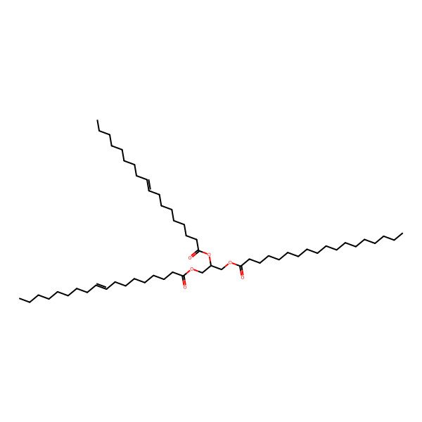 2D Structure of 1-octadecanoyl-2,3-di-(9Z-octadecenoyl)-sn-glycerol