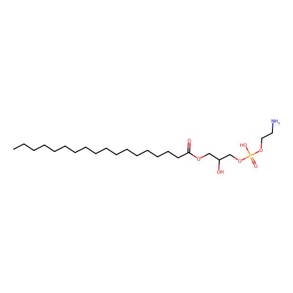 2D Structure of 1-Octadecanoyl-sn-glycero-3-phosphoethanolamine