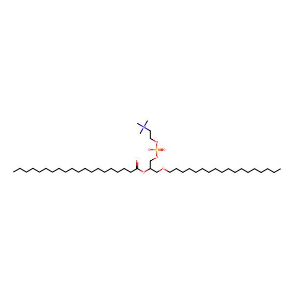 2D Structure of 1-Octadecyl-2-eicosanoyl-sn-glycero-3-phosphocholine