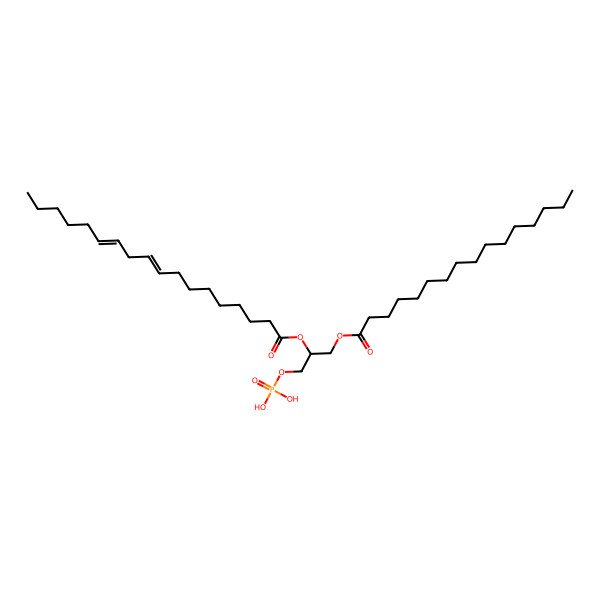 2D Structure of PA(16:0/18:2(9Z,12Z))