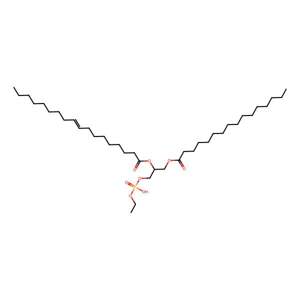 2D Structure of 1-Palmitoyl-2-oleoyl-sn-glycero-3-phosphoethanol