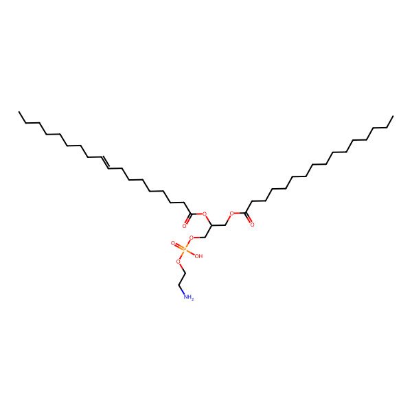 2D Structure of 1-Palmitoyl-2-oleoyl-sn-glycero-3-phosphoethanolamine