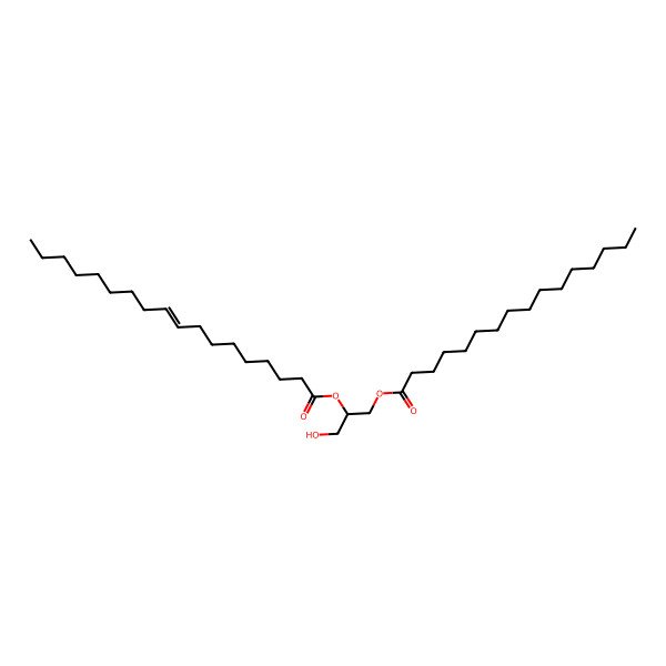 2D Structure of 1-Palmitoyl-2-oleoyl-sn-glycerol