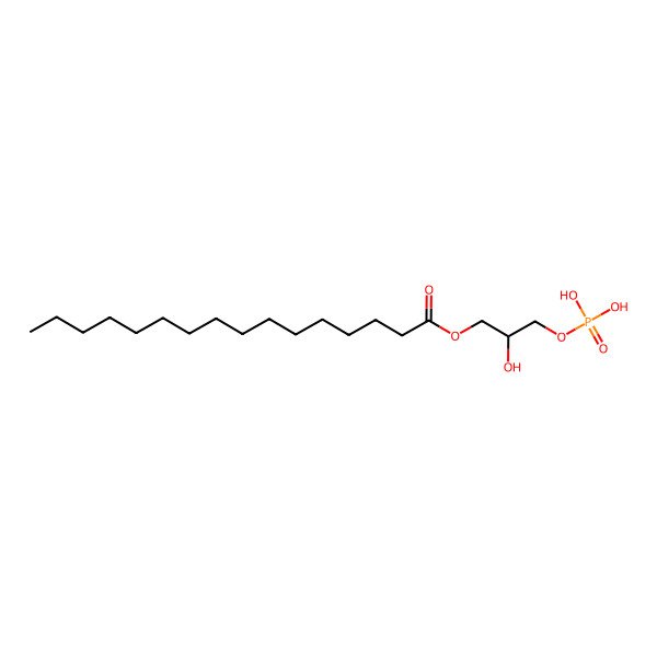 2D Structure of 1-Palmitoylglycerol 3-phosphate
