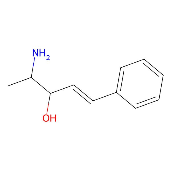 2D Structure of 1-Penten-3-ol, 4-amino-1-phenyl-, (1E,3R,4S)- 2D Structure of 1-Penten-3-ol, 4-amino-1-phenyl-, (1E,3R,4S)-