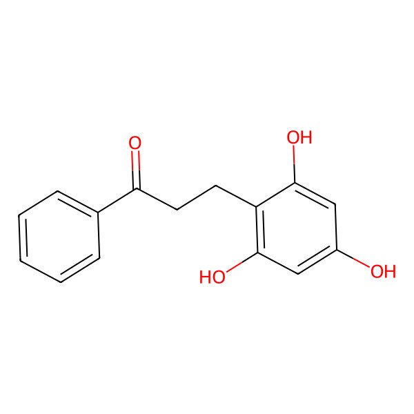 2D Structure of 1-Phenyl-3-(2,4,6-trihydroxyphenyl)propan-1-one