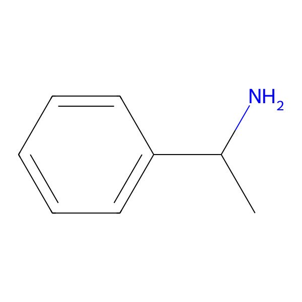 2D Structure of 1-Phenylethylamine