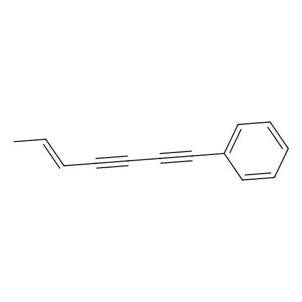 2D Structure of 1-Phenylhept-5-ene-1,3-diyne