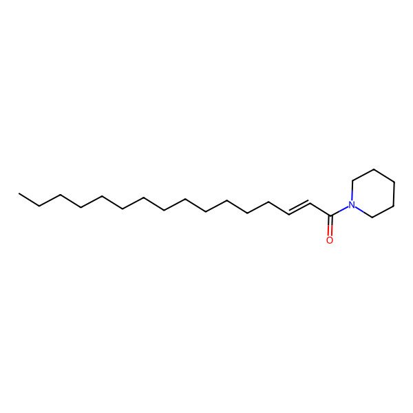 2D Structure of 1-Piperidin-1-ylhexadec-2-en-1-one