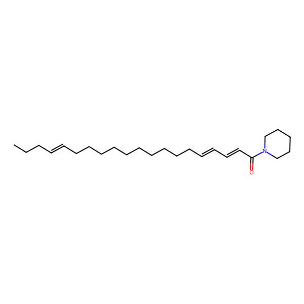 2D Structure of 1-Piperidin-1-ylicosa-2,4,16-trien-1-one