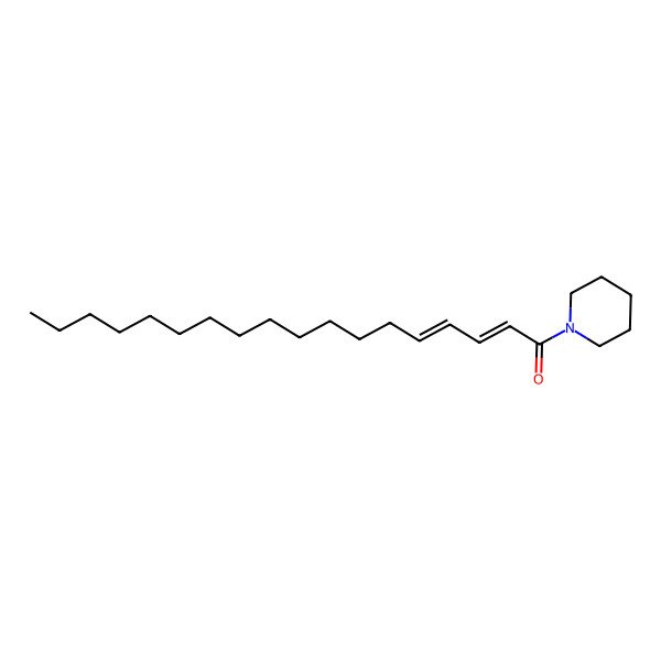 2D Structure of 1-(Piperidin-1-YL)octadeca-2,4-dien-1-one