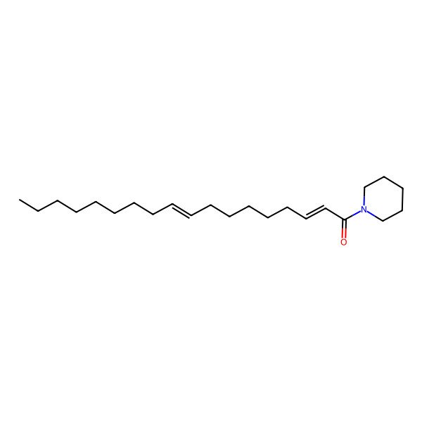 2D Structure of 1-Piperidin-1-yloctadeca-2,9-dien-1-one