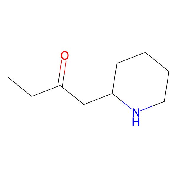 2D Structure of 1-(Piperidin-2-yl)butan-2-one