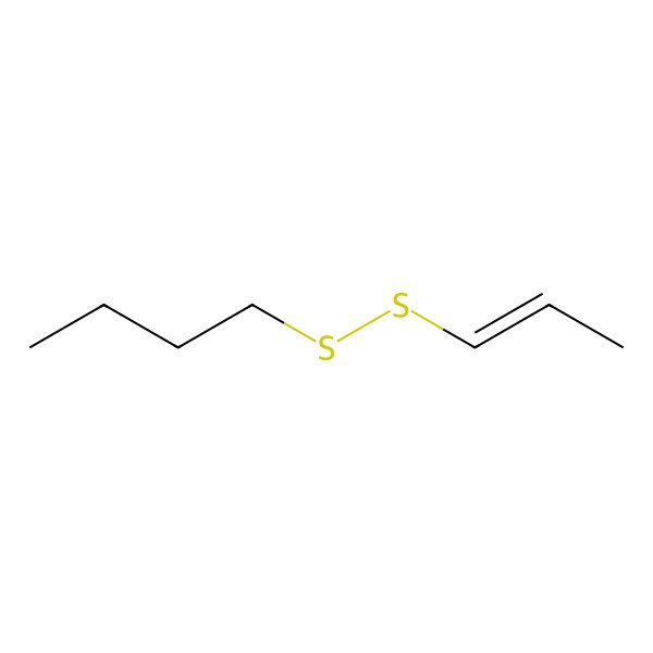 2D Structure of 1-[(Prop-1-en-1-yl)disulfanyl]butane